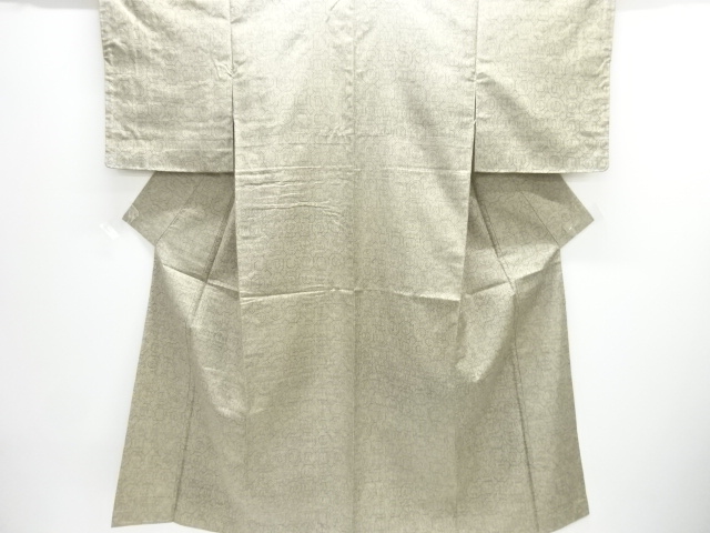 JAPANESE KIMONO / NISHIJIN OMESHI / WOVEN ABSTRACT PATTERN 